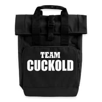 Team cuckold - Rolltop Rucksack mit zwei Griffen - Schwarz - Vorne