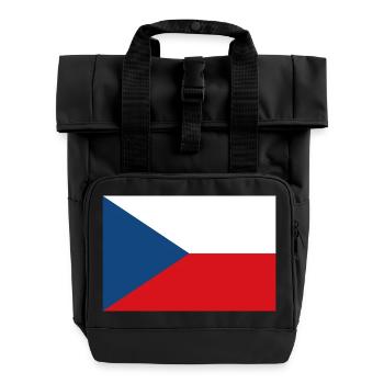 Tschechische Republik - Rolltop Rucksack mit zwei Griffen - Schwarz - Vorne