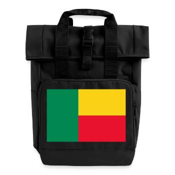 Benin - Rolltop Rucksack mit zwei Griffen - Schwarz - Vorne