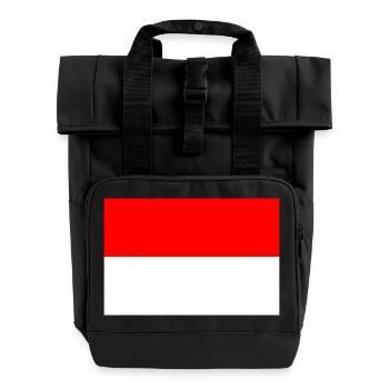 Indonesien - Rolltop Rucksack mit zwei Griffen - Schwarz - Vorne