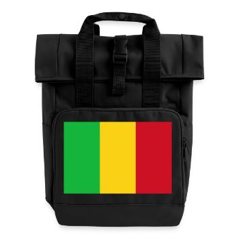Mali - Rolltop Rucksack mit zwei Griffen - Schwarz - Vorne
