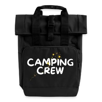 Camping Crew - Rolltop Rucksack mit zwei Griffen - Schwarz - Vorne