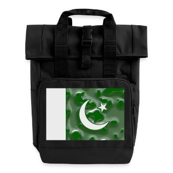 Pakistan Pakistan - Rolltop Rucksack mit zwei Griffen - Schwarz - Vorne