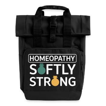 Certified Clinical Micro-Dose Specialist Gear  - Roll Top Backpack with Two Handles - black - Front
