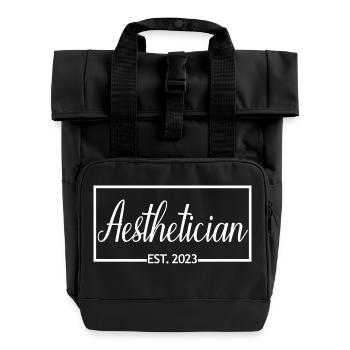 Esthéticienne Est. 2023 Cadeau esthéticienne diplômée - Sac à dos Roll Top à deux anses - noir - Devant