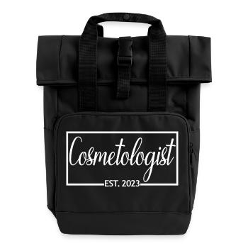 Cosmétologue Est. 2023 Cosmétologue diplômé - Sac à dos Roll Top à deux anses - noir - Devant