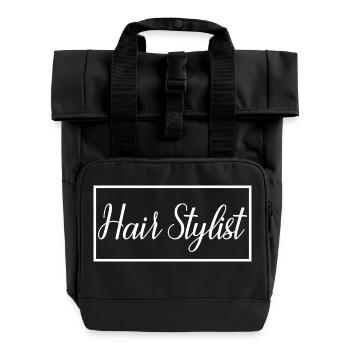 Coiffeur fier Diplômé Cadeau de coiffeur - Sac à dos Roll Top à deux anses - noir - Devant