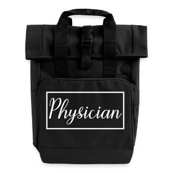 Médecin fier Étudiant diplômé en médecine - Sac à dos Roll Top à deux anses - noir - Devant