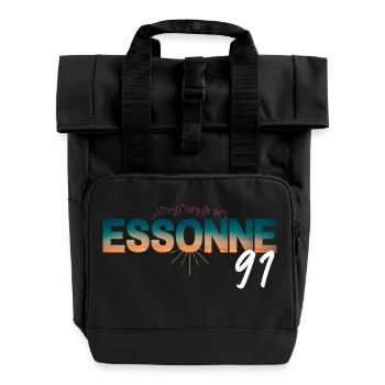 Essonne 91 - Rolltop Rucksack mit zwei Griffen - Schwarz - Vorne