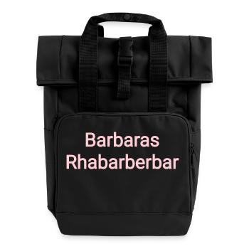 barbaras rhabarberbar - Rolltop Rucksack mit zwei Griffen - Schwarz - Vorne