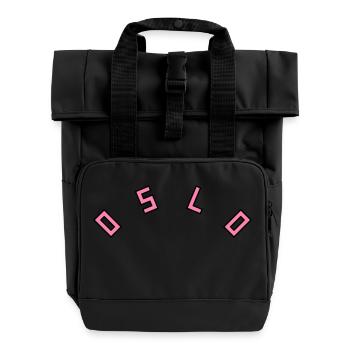 Oslo - Sac à dos Roll Top à deux anses - noir - Devant