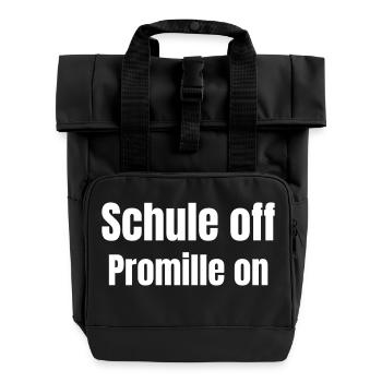 Diplôme d’études ou de formation - Sac à dos Roll Top à deux anses - noir - Devant