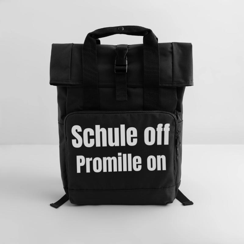 Abschluss Schule oder Ausbildung Rolltop Rucksack mit zwei Griffen