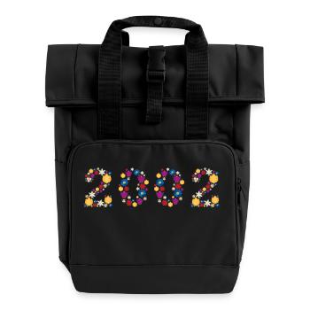 Fleurs 2002 - Sac à dos Roll Top à deux anses - noir - Devant
