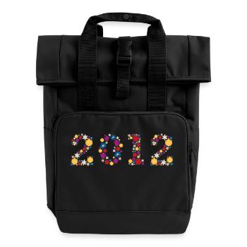 Fleurs 2012 - Sac à dos Roll Top à deux anses - noir - Devant