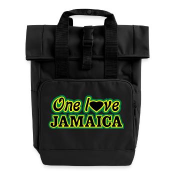 One l♥ve jamaica - Sac à dos Roll Top à deux anses - noir - Devant