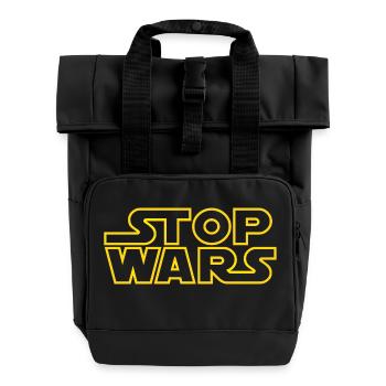 arrêter les guerres starlight contour - Sac à dos Roll Top à deux anses - noir - Devant