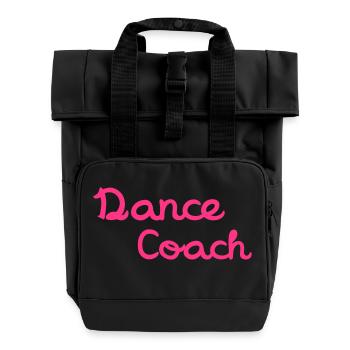 Dance Coach - Roll Top Backpack with Two Handles - black - Front