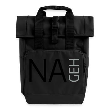 Na geh - Rolltop Rucksack mit zwei Griffen - Schwarz - Vorne