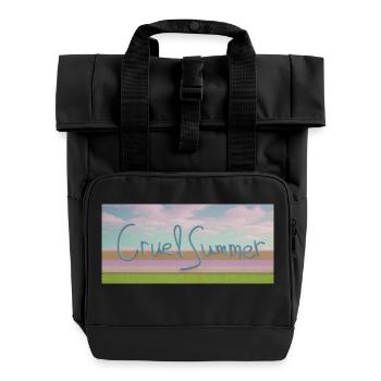 Grausame Sommer-Skyline Cruel Summer Skyline - Roll Top Backpack with Two Handles - black - Front