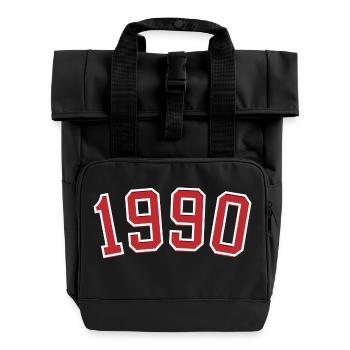Année de naissance sport 1990 - Sac à dos Roll Top à deux anses - noir - Devant