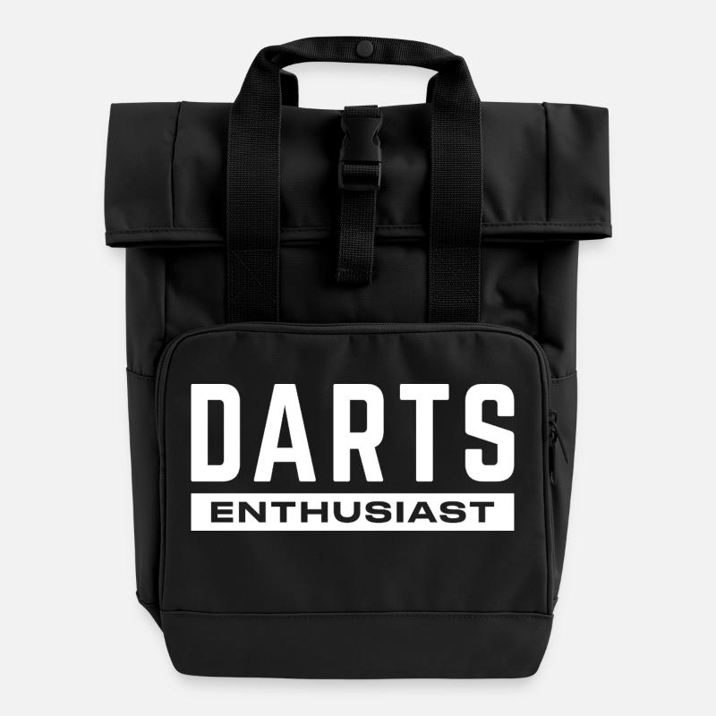 Jeu de fléchettes Fléchettes Cadeau Dire Fléchettes Sports - Sac à dos Roll Top à deux anses - noir