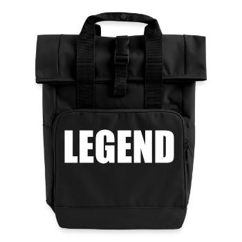 Legend - Roll Top Backpack with Two Handles - black - Front