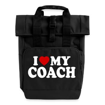 I love my coach - Sac à dos Roll Top à deux anses - noir - Devant