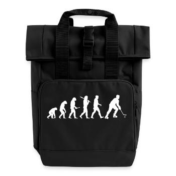 Eishockey Evolution - Rolltop Rucksack mit zwei Griffen - Schwarz - Vorne