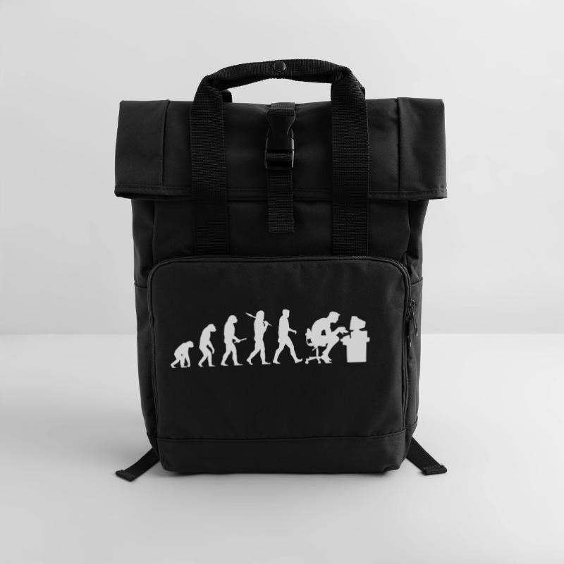 Evolution Computer Nerd! Nerd PC! IT! Technique! Sac à dos Roll Top à deux anses