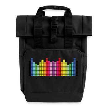 Festival - Festival d'été - Sac à dos Roll Top à deux anses - noir - Devant
