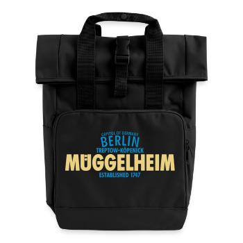 Capitol Of Germany Berlin - Müggelheim - Rolltop Rucksack mit zwei Griffen - Schwarz - Vorne