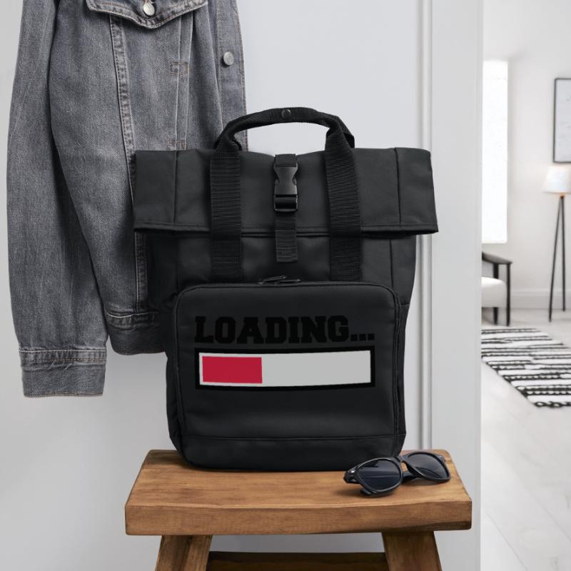 Loading Roll Top Backpack with Two Handles