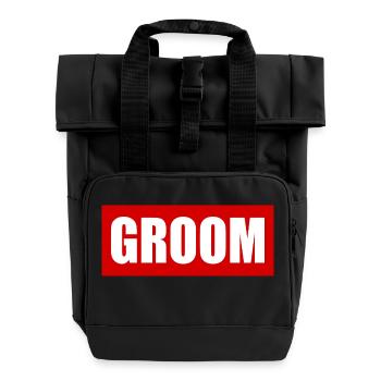 Groom - Sac à dos Roll Top à deux anses - noir - Devant