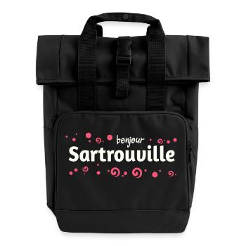 Sartrouville - Roll Top Backpack with Two Handles - black - Front