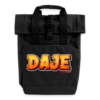 Phrases romaines : DAJE - Sac à dos Roll Top à deux anses - noir - Devant