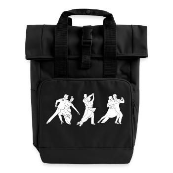 Salsa Dancer Dancer - Roll Top Backpack with Two Handles - black - Front