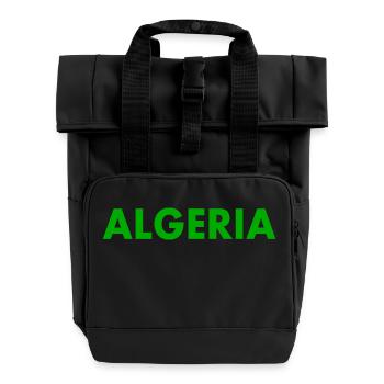 Algerien - Rolltop Rucksack mit zwei Griffen - Schwarz - Vorne
