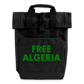 Algerien - Rolltop Rucksack mit zwei Griffen - Schwarz - Vorne