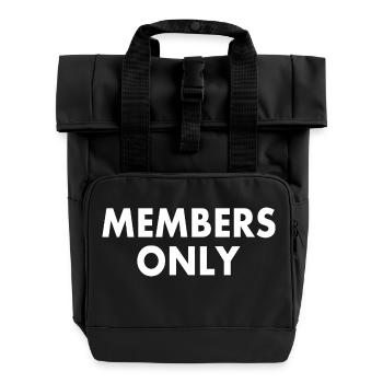 Members only - Sac à dos Roll Top à deux anses - noir - Devant