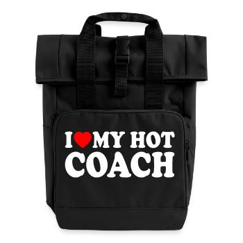 I love my hot coach - Sac à dos Roll Top à deux anses - noir - Devant