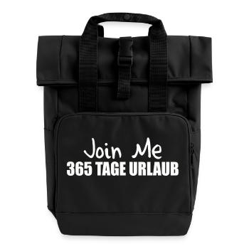 365 JOURS DE VACANCES - Sac à dos Roll Top à deux anses - noir - Devant