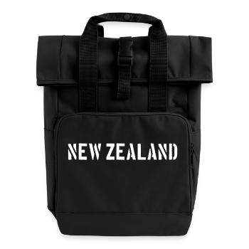 Nouvelle-Zélande - Kiwi - Aotearoa Neuseeland Auckland - Sac à dos Roll Top à deux anses - noir - Devant