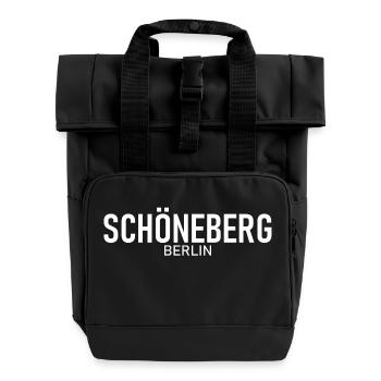 Schöneberg - Berlin - Deutschland - Rolltop Rucksack mit zwei Griffen - Schwarz - Vorne