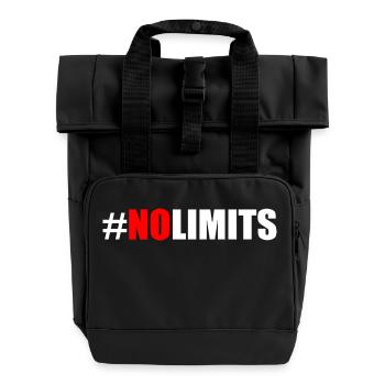 No limits - Roll Top Backpack with Two Handles - black - Front