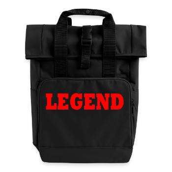 Legend - Rolltop Rucksack mit zwei Griffen - Schwarz - Vorne