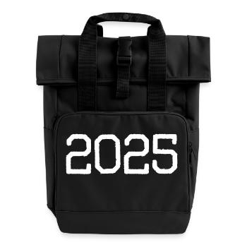 2025 - Rolltop Rucksack mit zwei Griffen - Schwarz - Vorne
