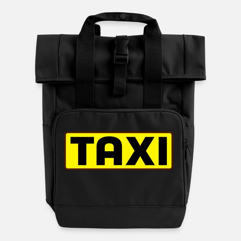 taxi - Sac à dos Roll Top à deux anses - noir