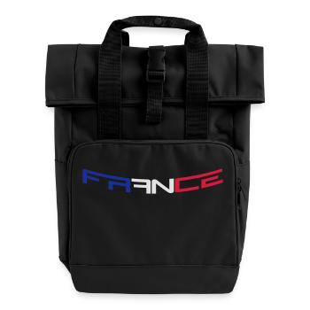 France - Roll Top Backpack with Two Handles - black - Front