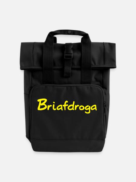 Briefträger Post Österreich - Rolltop Rucksack mit zwei Griffen - Schwarz
